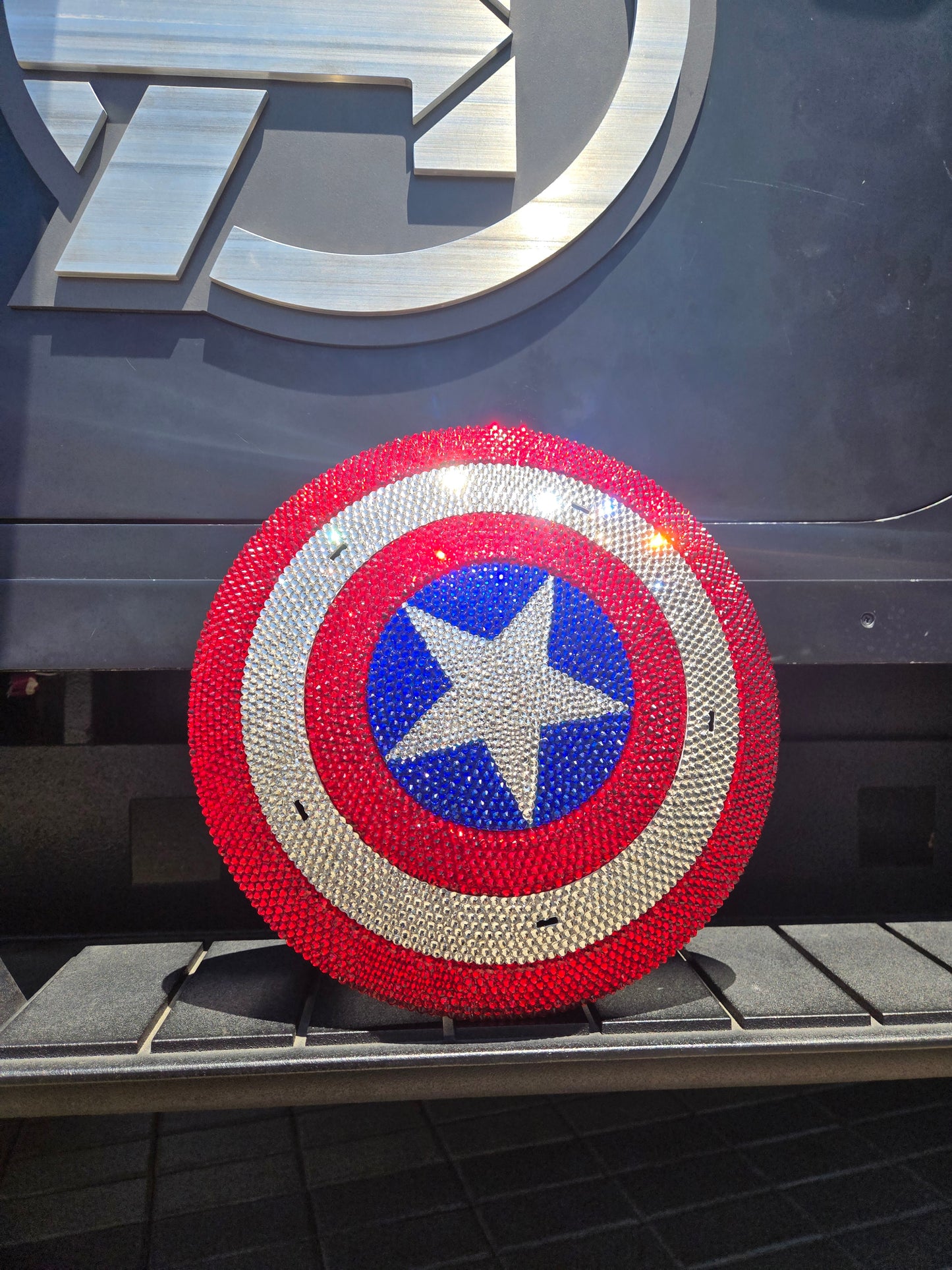 Blinged Captain America Sipper Cup