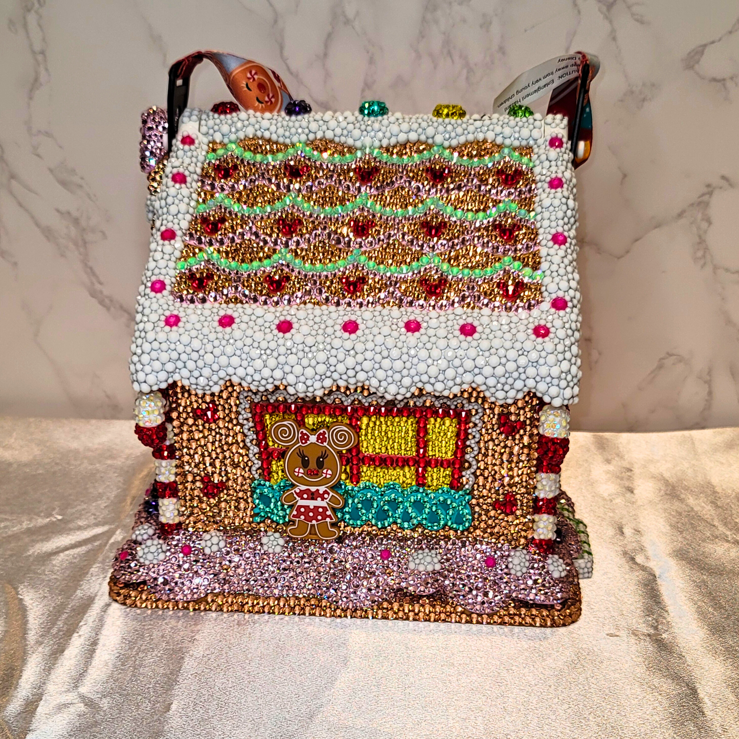 Blinged Disney Gingerbread House Popcorn Bucket