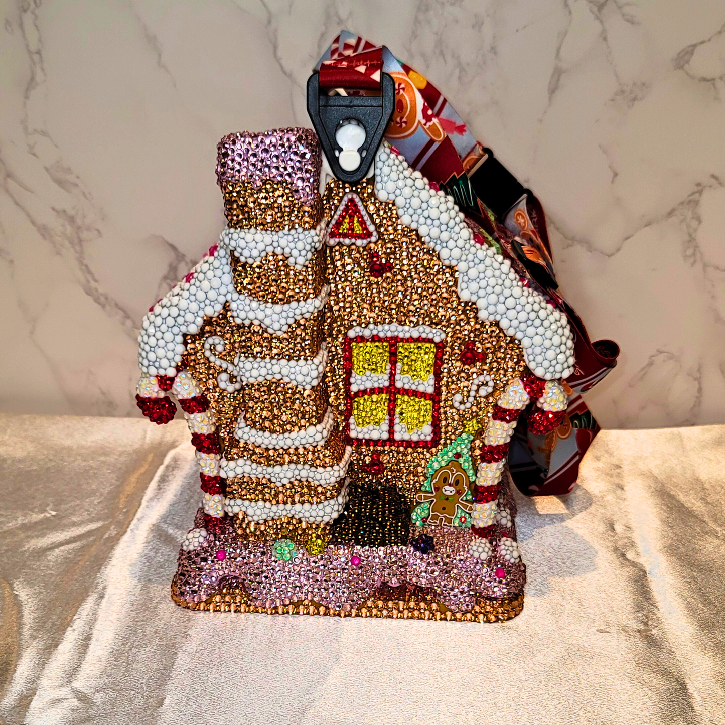 Blinged Disney Gingerbread House Popcorn Bucket