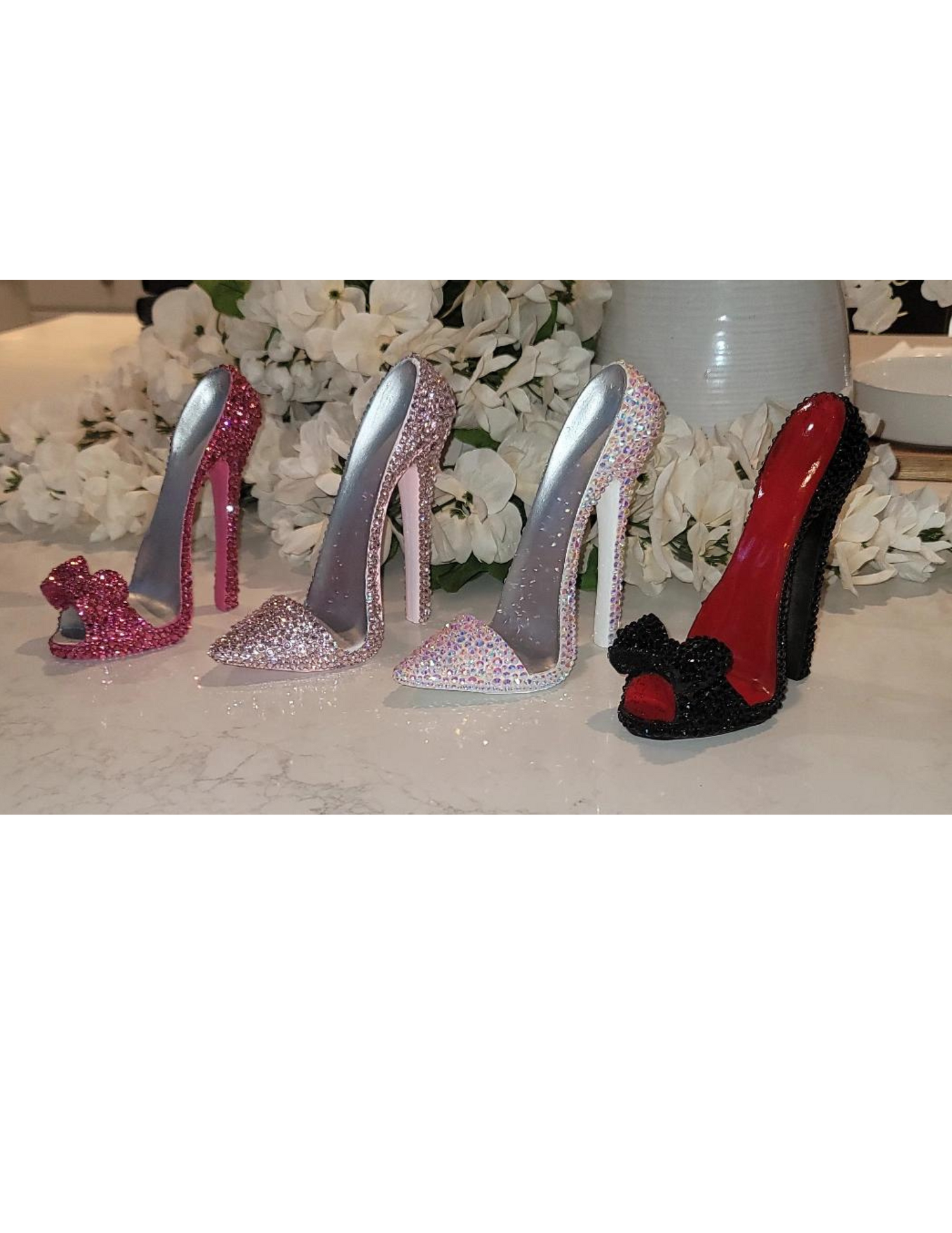Blinged Heel Phone Holders, Bedazzled Heel Phone Holder, For Office or Home