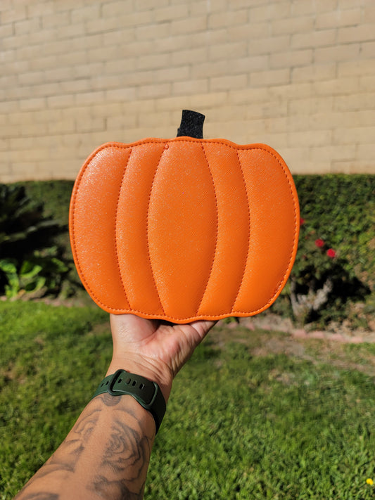 Halloween Blinged Pumpkin Crossbody Purse