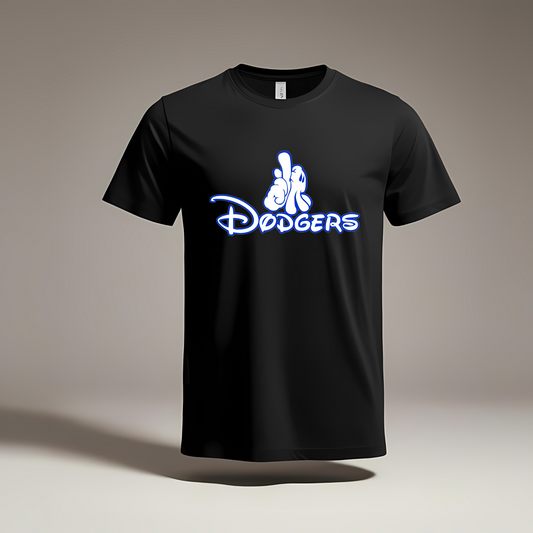 Mickey White/Blue Fingers T-Shirt